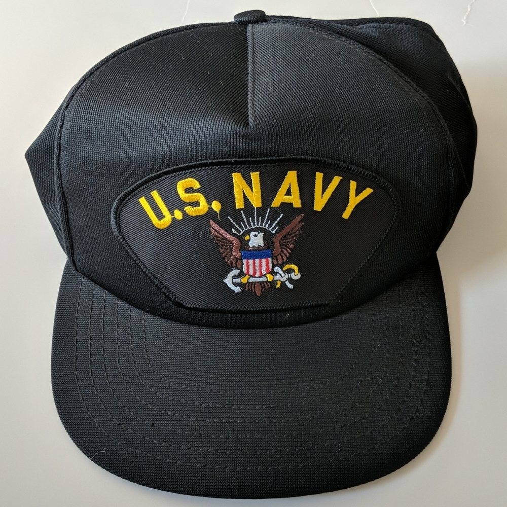 U.S. NAVY Baseball Cap Black Adjustable